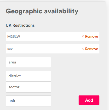 postcodes